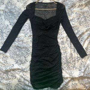 Mesh Windsor Black Long Sleeve Dress Windsor Dresses Windsor Black Long  Sleeve Bodycon Special